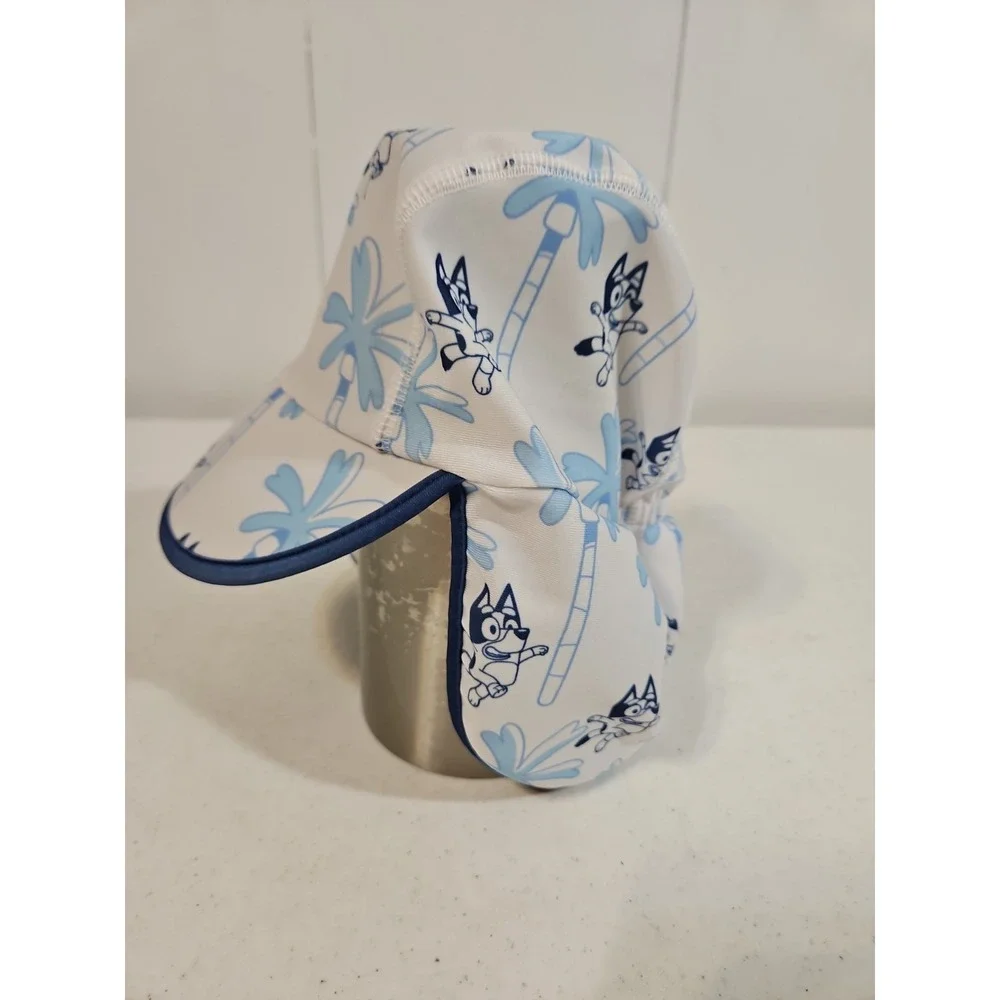 Bluey swim hat‎ for toddler Sun Procter Lightweight Blue/white  NWOT